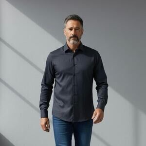 Stefano Ricci Cotton Jacquard Dress Shirt size 37IT/14.5 US